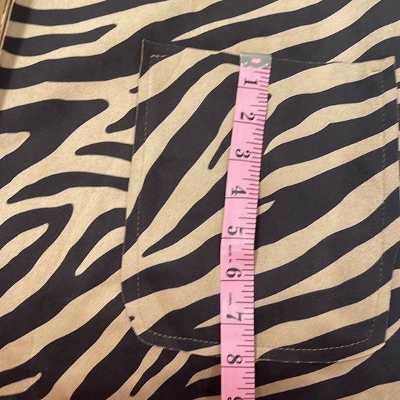 The Porter Collective Animal Print Long Jacket Size Medium - Picture 7 of 10